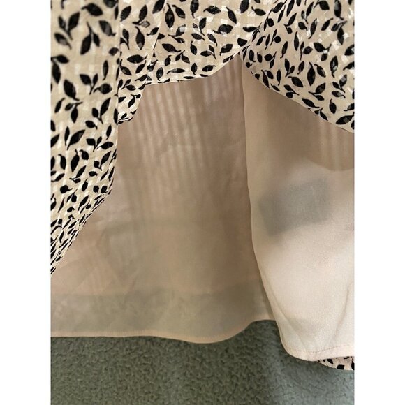 Who What Wear Women's Dress XS Ruffle Mini Half Sleeve Tiered Pink Black New - Picture 4 of 15